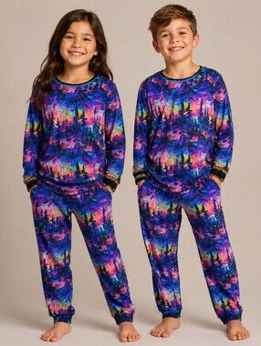 Enchanted Forest Bamboo PJs Unisex Size 9/10